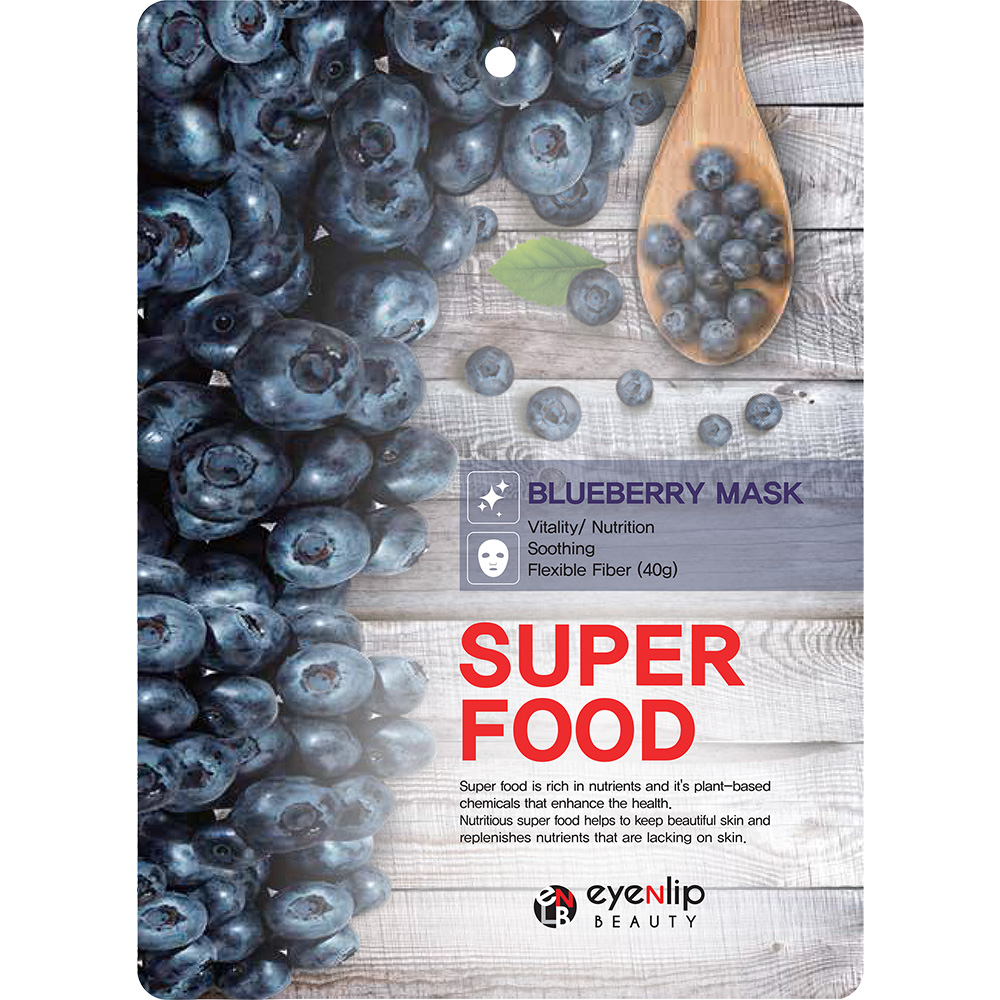 Eyenlip Super Food Blueberry Odżywcza Maska w Płachcie