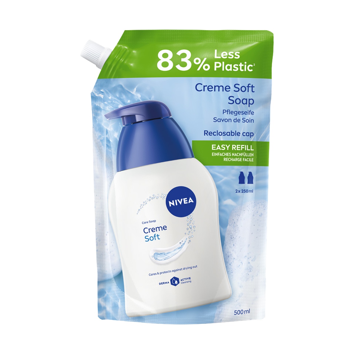 NIVEA Creme Soft Kremowe Mydło w Płynie Refil 500ml