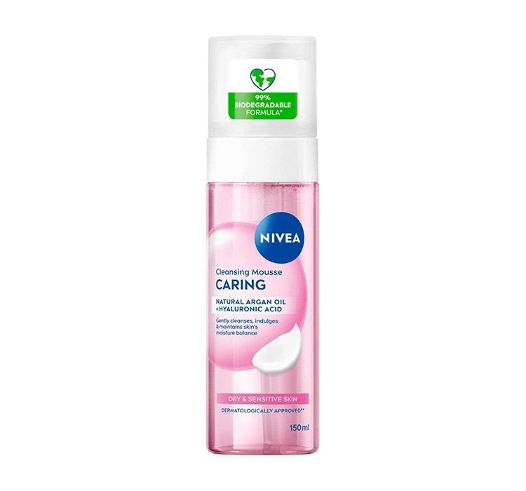 NIVEA Caring Pielęgnująca Pianka Oczyszczająca 150ml
