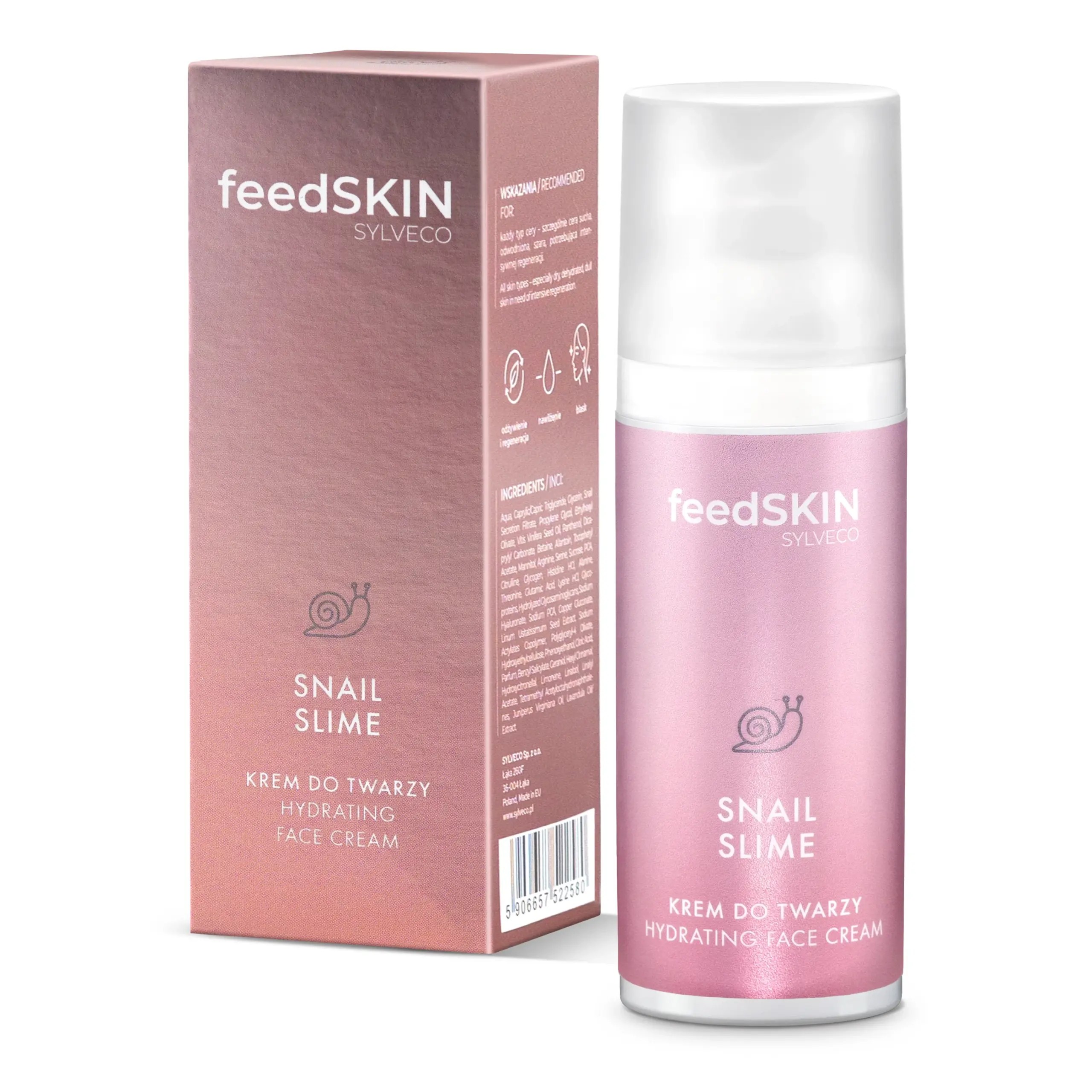 FeedSKIN Snail Slime Krem do Twarzy ze Śluzem Ślimaka 50ml