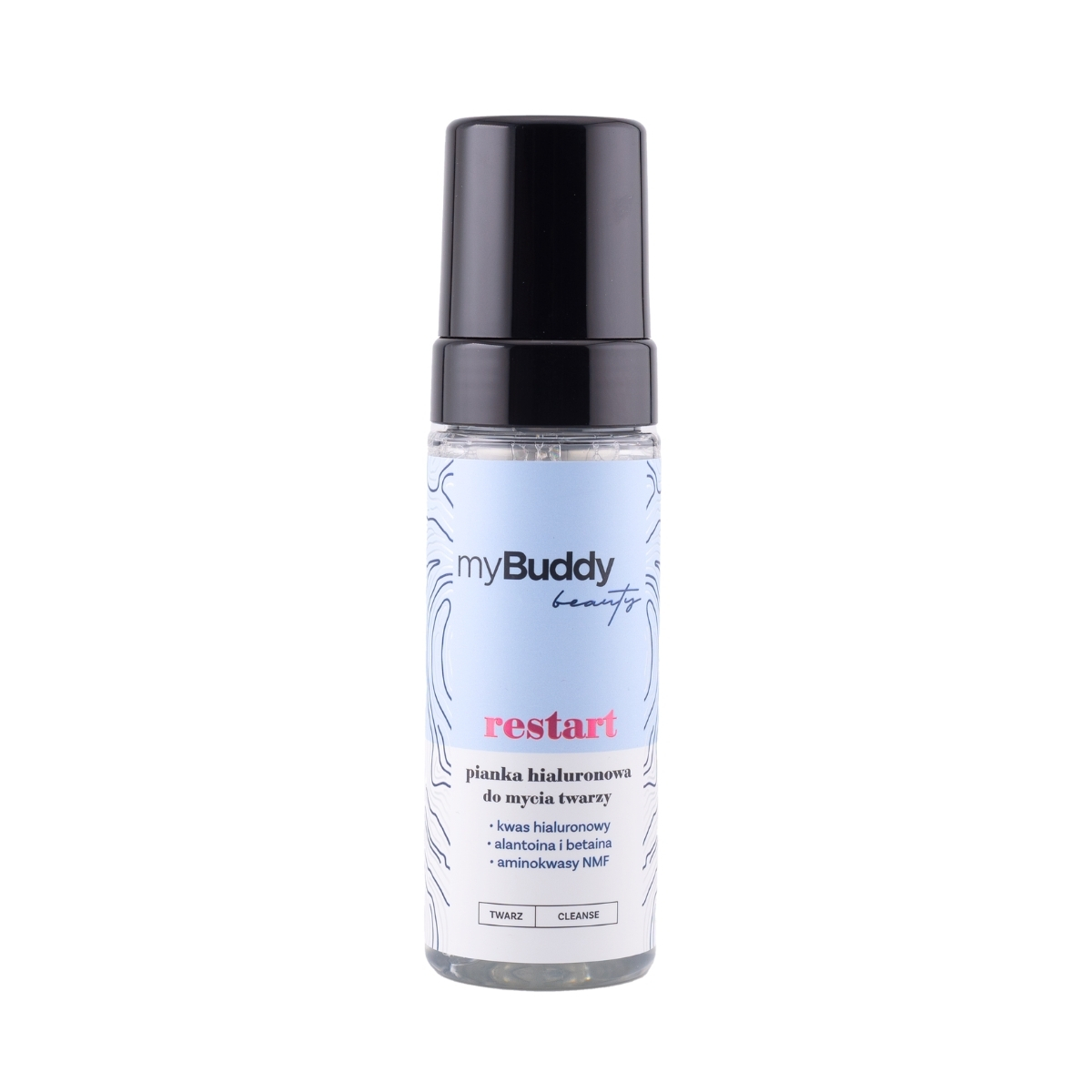 myBuddy restart Pianka Hialuronowa do Mycia Twarzy 150ml