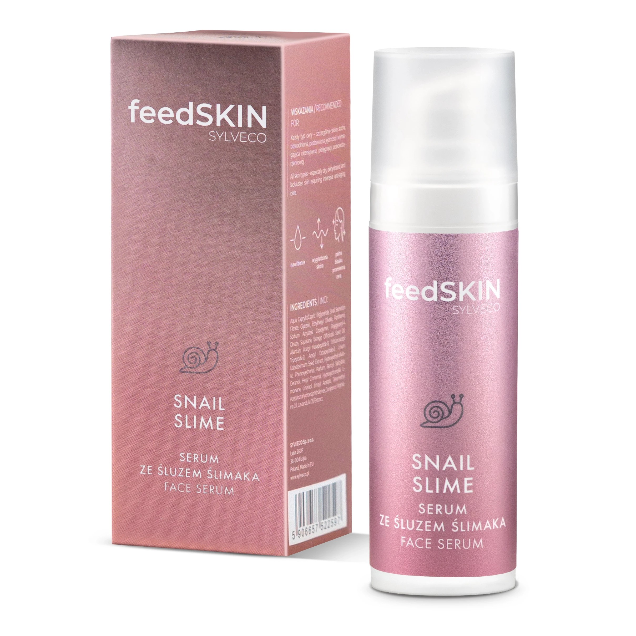 FeedSKIN Snail Slime Serum do Twarzy ze Śluzem Ślimaka 30ml