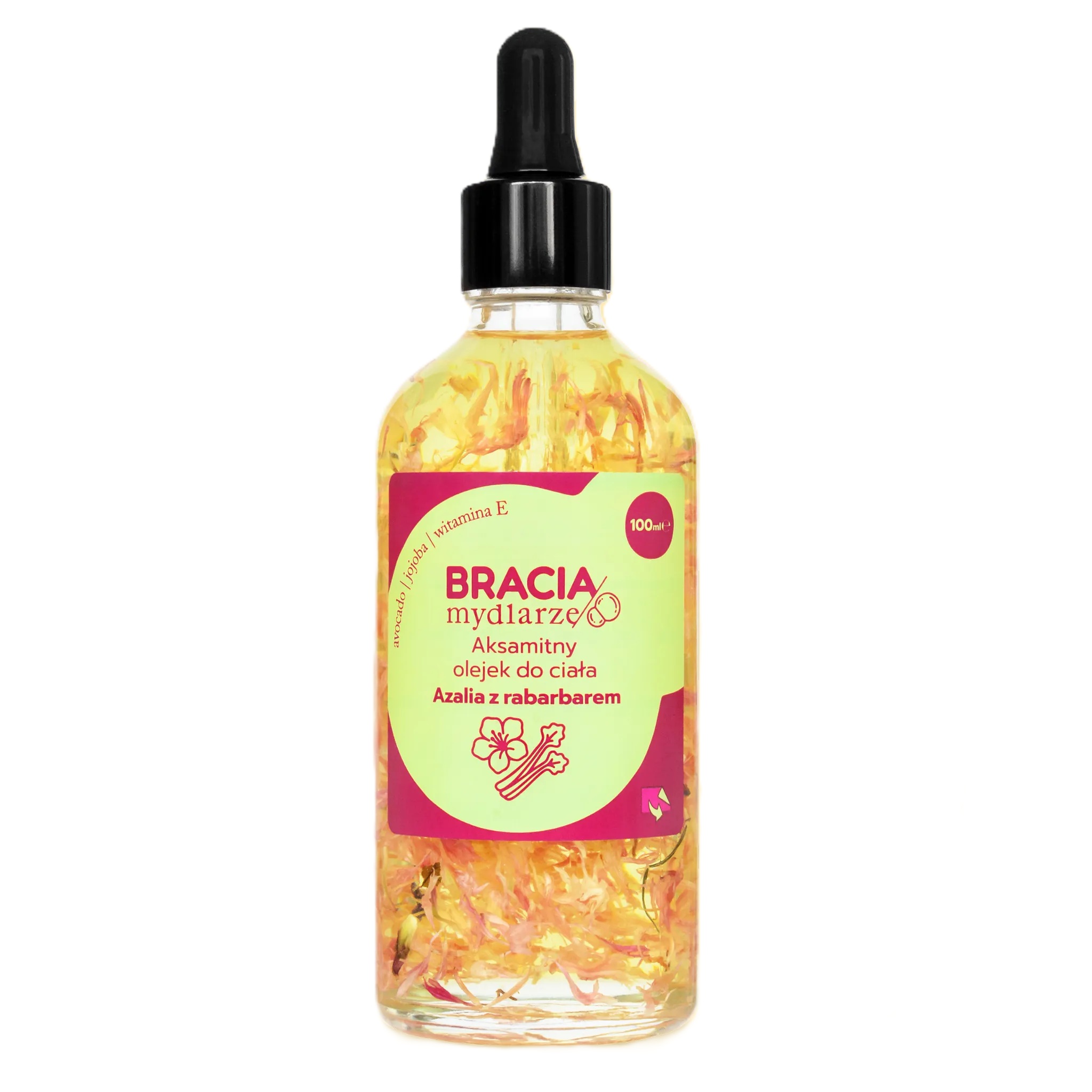 Bracia Mydlarze Aksamitny Olejek do Ciała Azalia z Rabarbarem 100ml