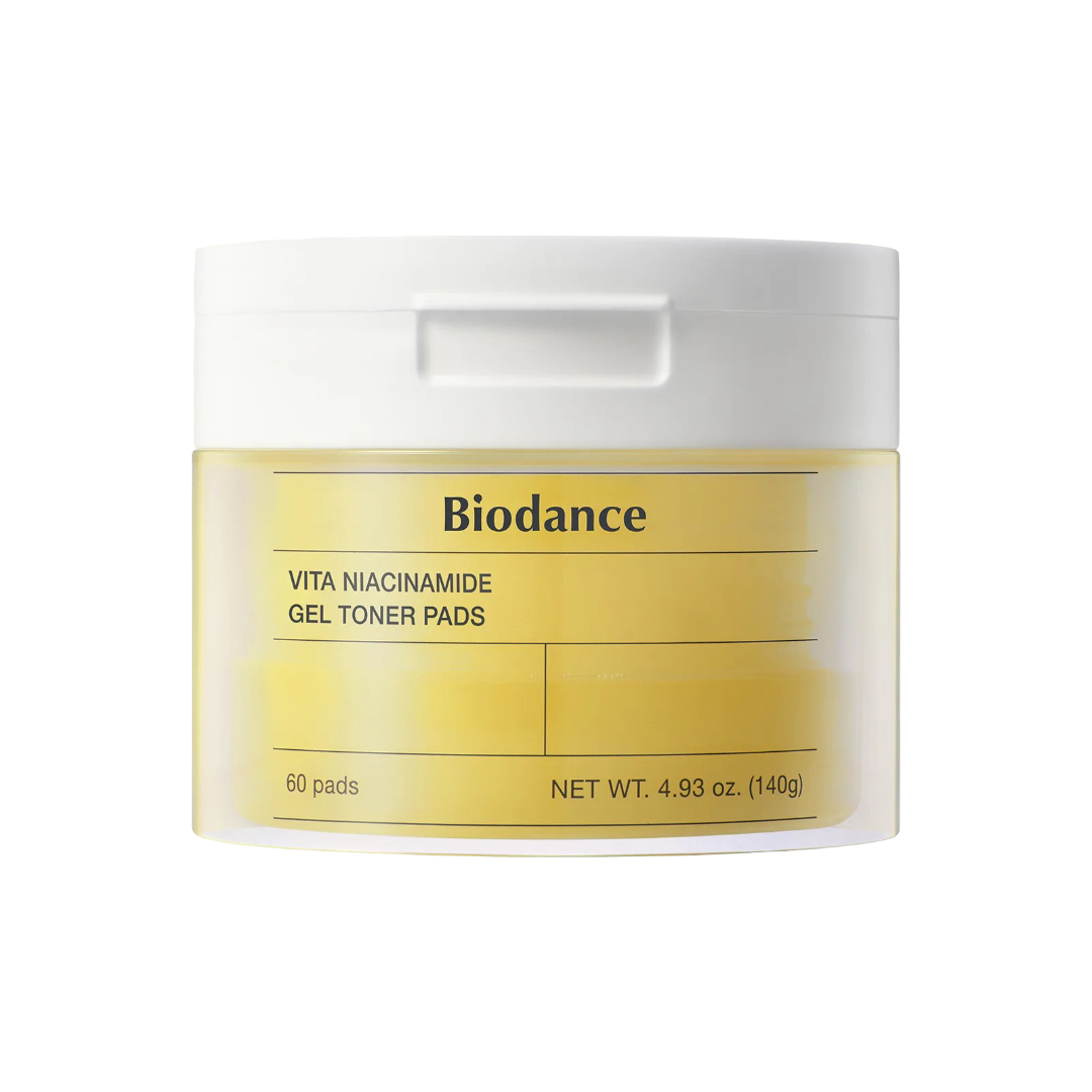 Biodance Vita Niacinamide Gel Toner Pads Rozświetlające Płatki Tonizujące 60 Sztuk