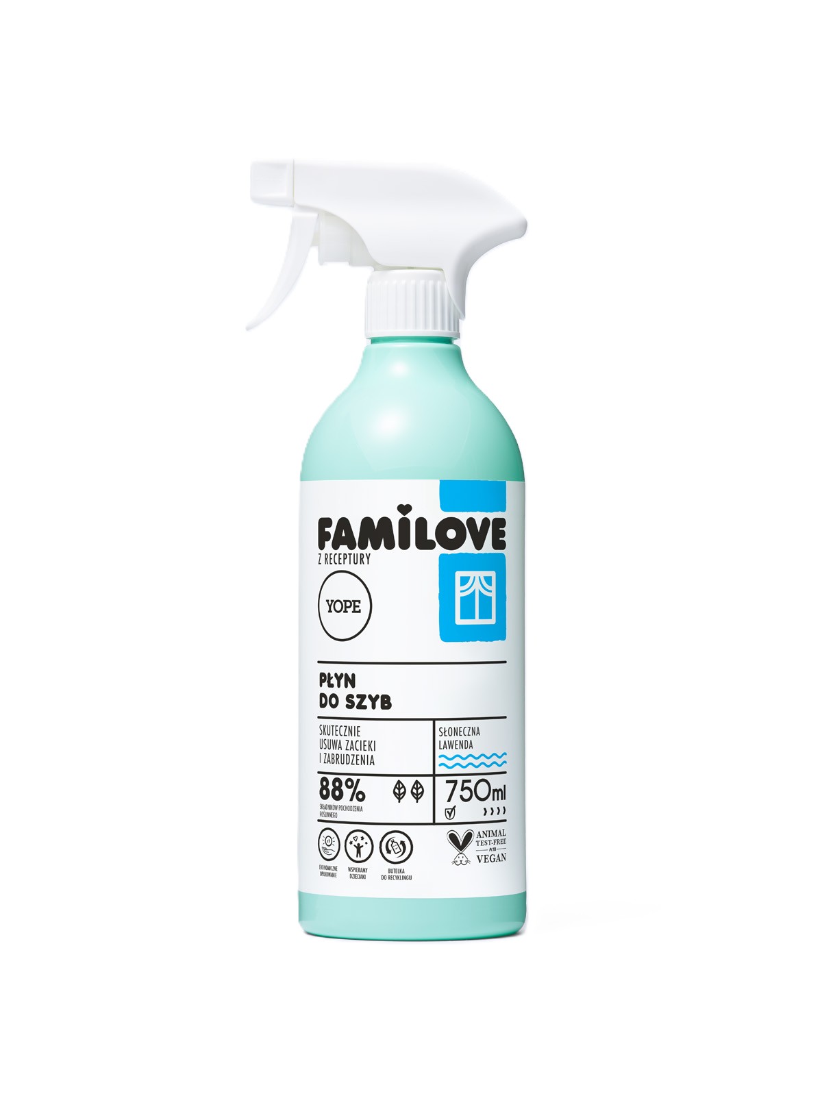 Yope Familove Płyn do Mycia Szyb Słoneczna Lawenda 750ml