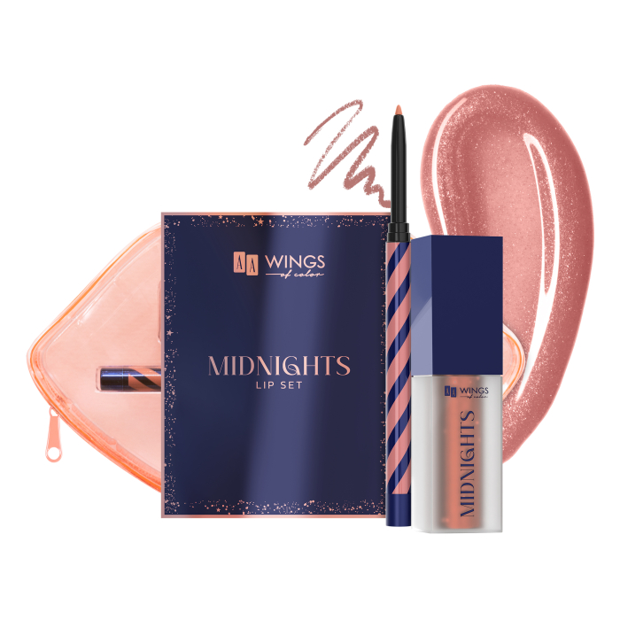 Wings of Color Midnights Zestaw do Makijażu Ust 01 Moon Beige