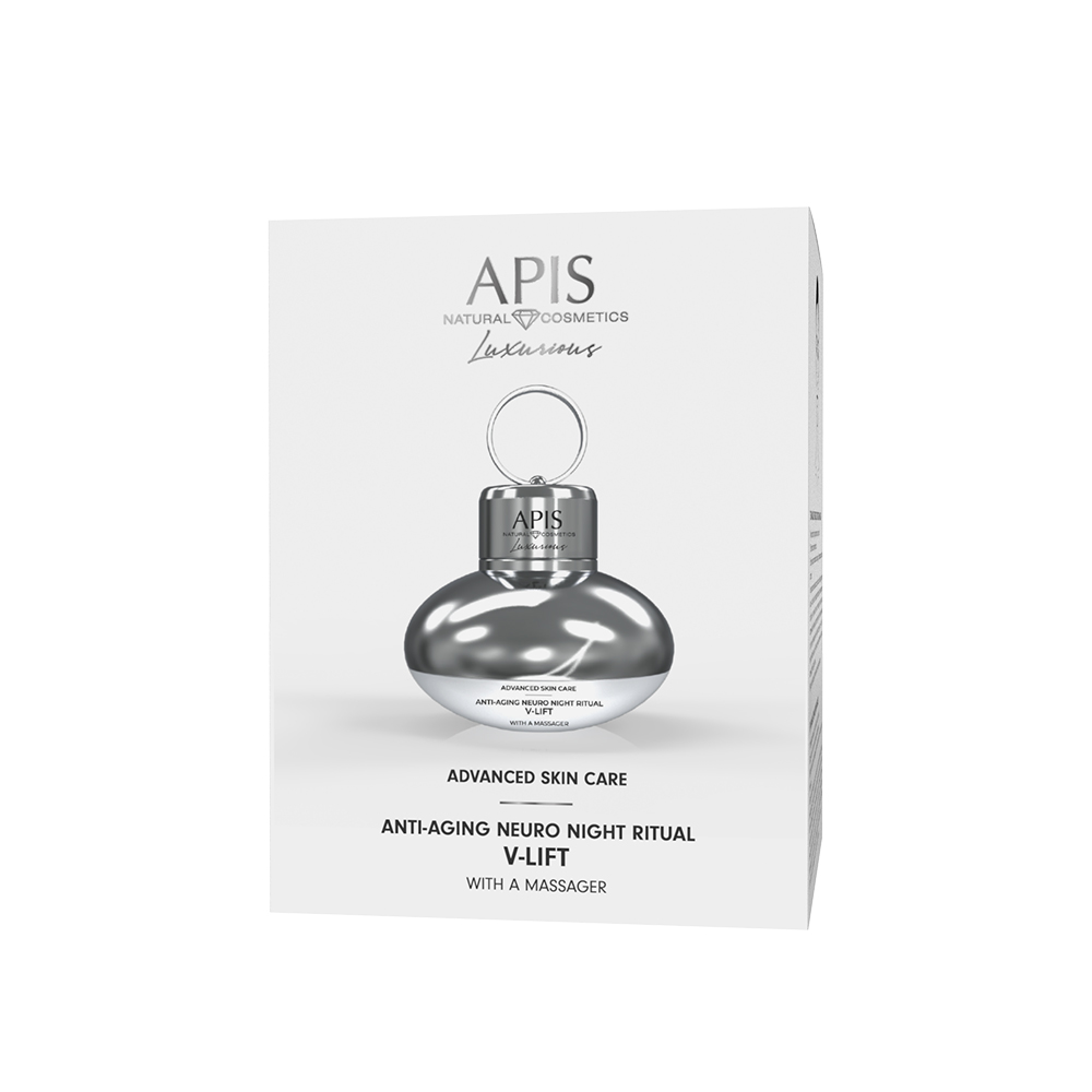 APIS Advanced Skin Care Przeciwzmarszczkowy Neuro-Rytuał V-Lift na Noc z Masażerem 50ml