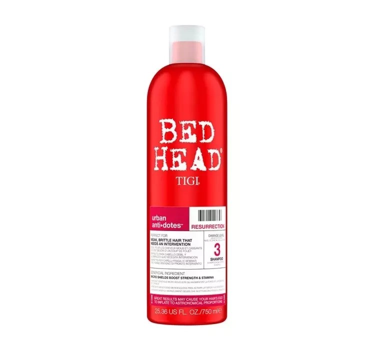 Tigi Bed Head Urban Anti + Dotes Resurrection Regenerujący Szampon do Włosów 750ml