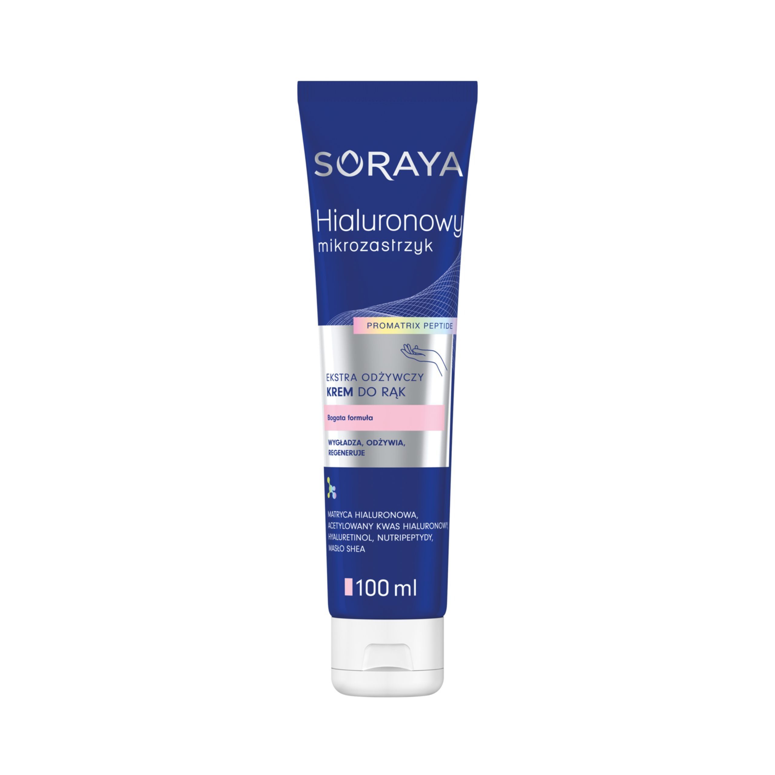Soraya Hialuronowy Mikrozastrzyk Ekstra-Odżywczy Krem do Rąk 100ml