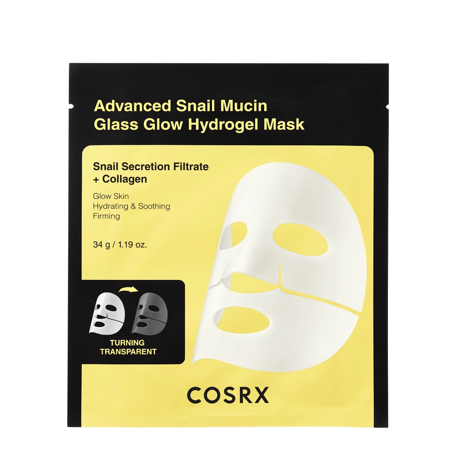 COSRX Advanced Snail Mucin Hydrożelowa Maska ze Śluzem Ślimaka 34g