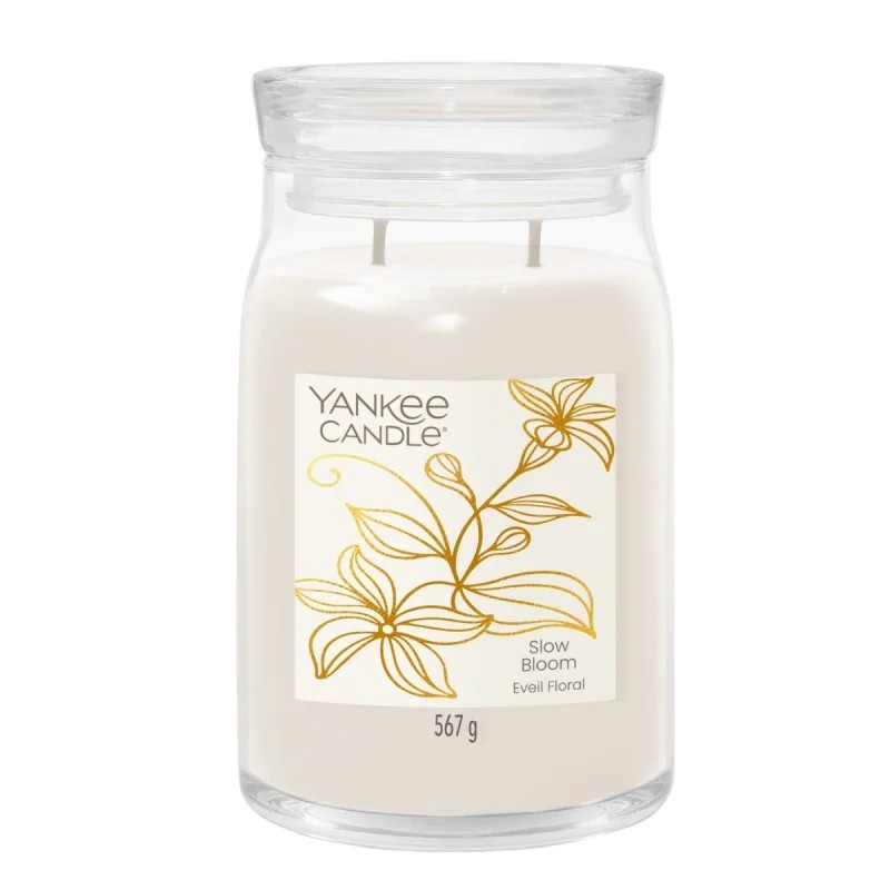 Yankee Candle Świeca w Dużym Słoiku z Dwoma Knotami Slow Bloom