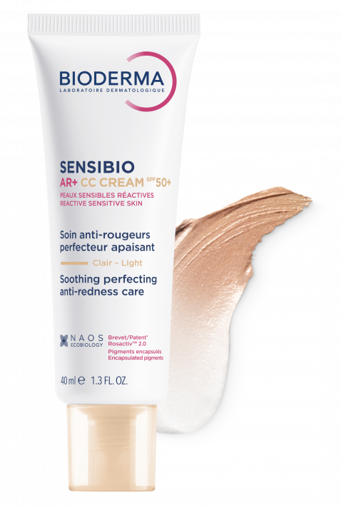 Bioderma Sensibio AR+ CC Cream Ochronny Krem Kojący Redukujący Zaczerwienienia z Filtrem SPF50+ 40ml