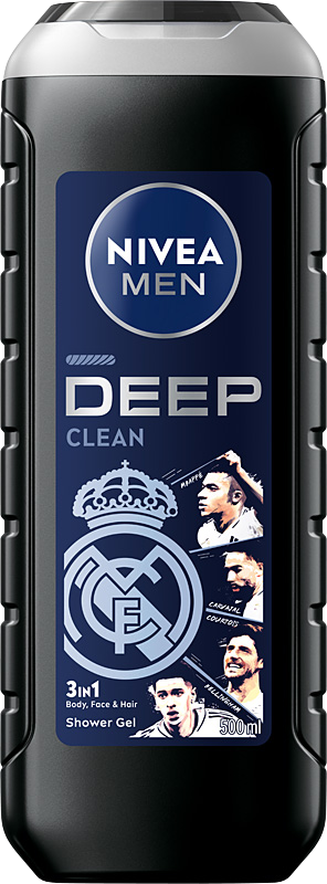 NIVEA Men Real Madrid Deep Clean Żel pod Prysznic 500ml