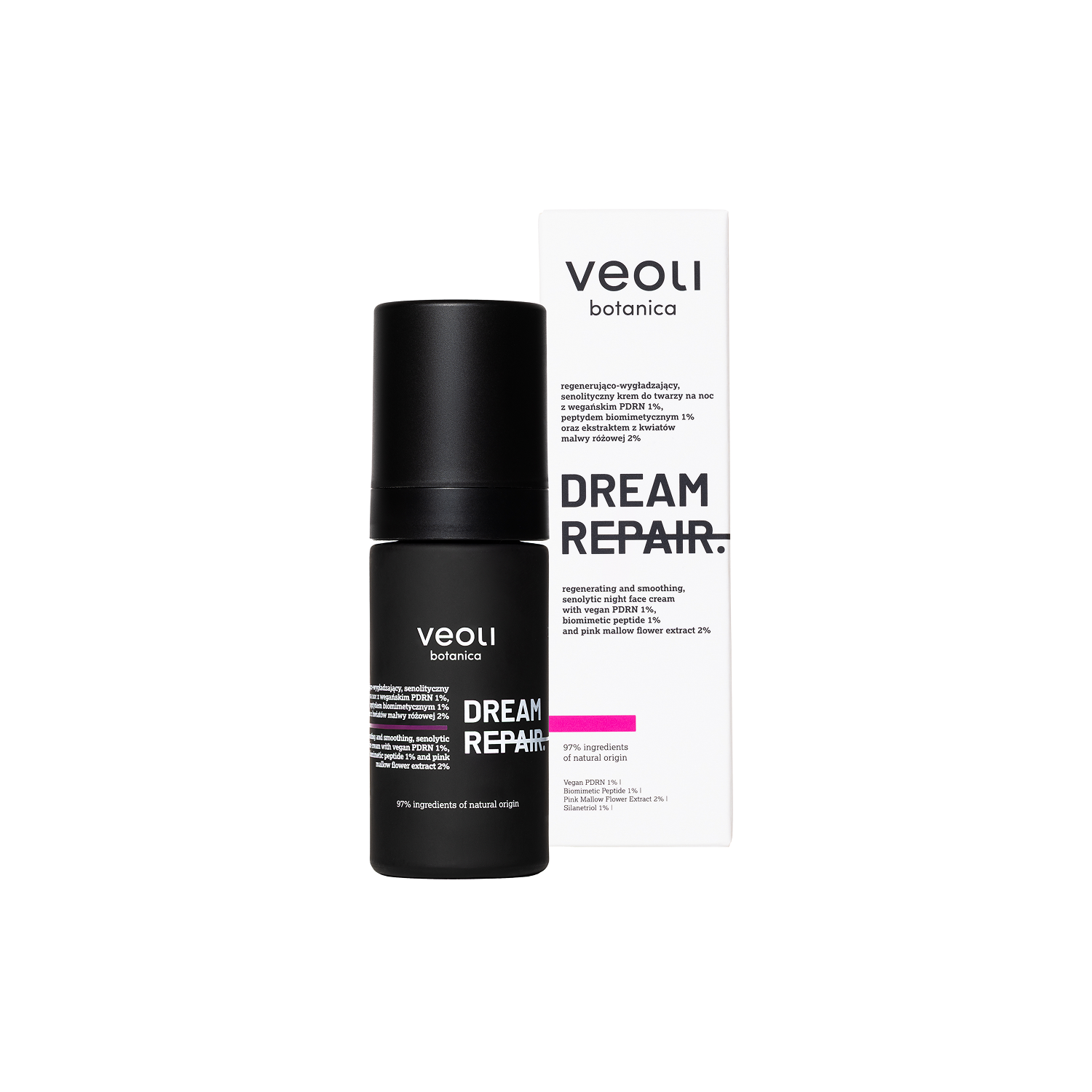 Veoli Botanica Dream Repair Regenerująco-Wygładzający Senolityczny Krem do Twarzy na Noc 30ml