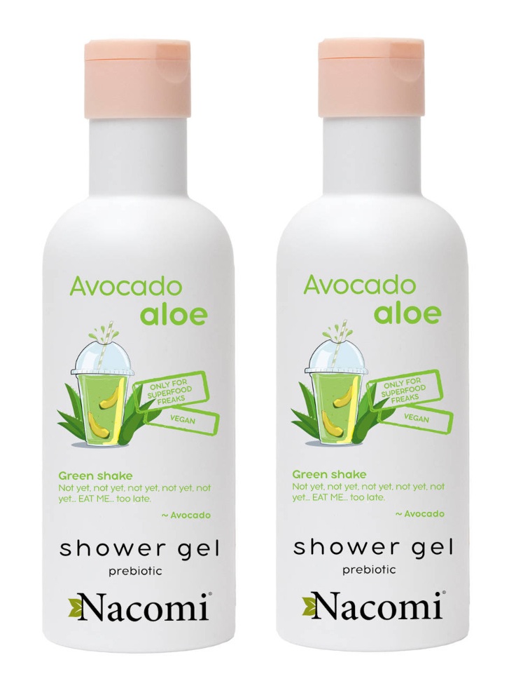 Nacomi Żel pod Prysznic Awocado i Aloes 300ml x2 szt