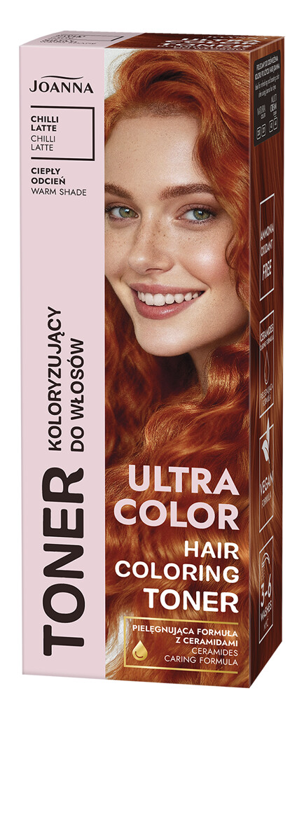 Joanna Ultra Color Toner Koloryzujący do Włosów Chili Latte 100g