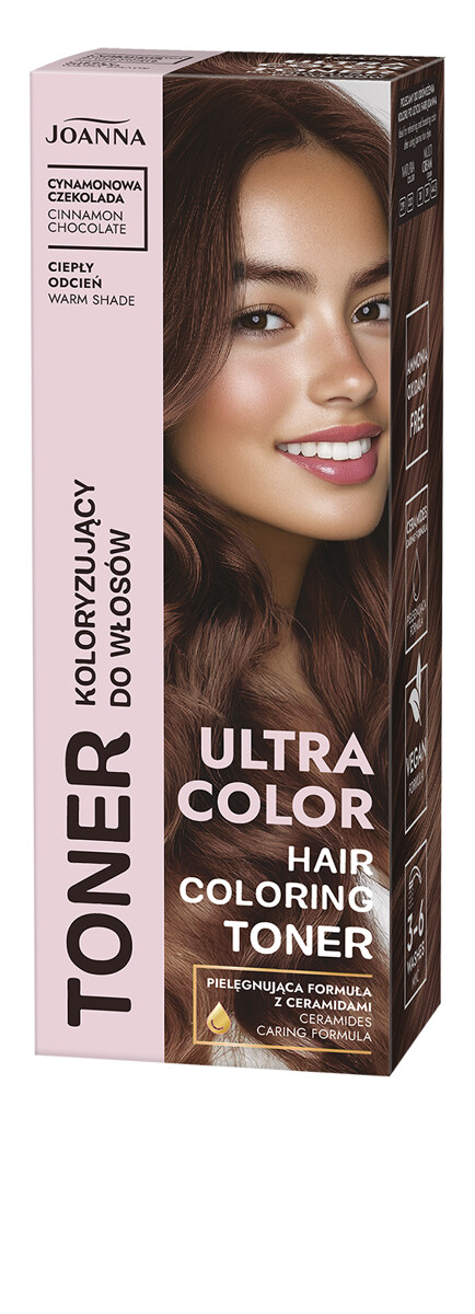 Joanna Ultra Color Toner Koloryzujący do Włosów Cynamonowa Czekolada 100g