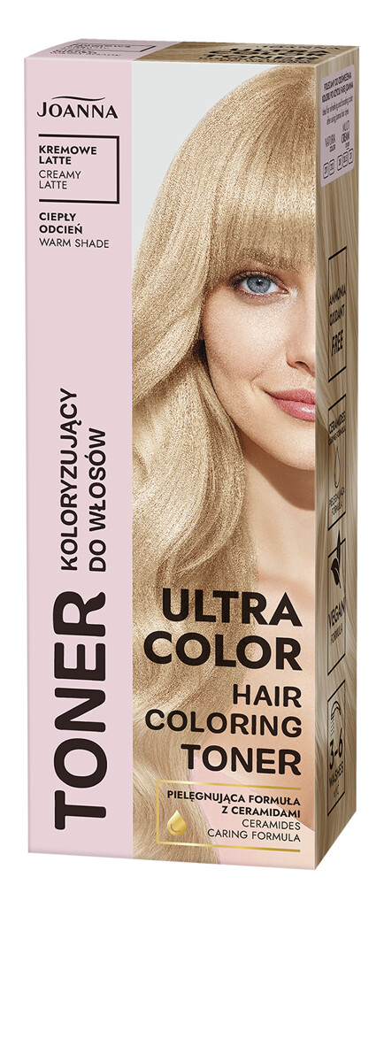 Joanna Ultra Color Toner Koloryzujący do Włosów Kremowe Latte 100g