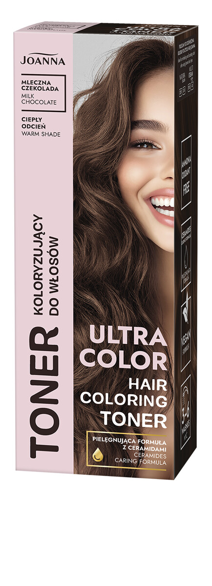 Joanna Ultra Color Toner Koloryzujący do Włosów Mleczna Czekolada 100g