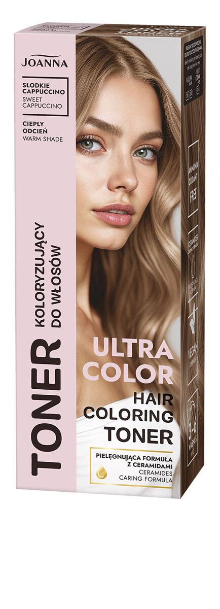 Joanna Ultra Color Toner Koloryzujący do Włosów Słodkie Cappuccino 100g