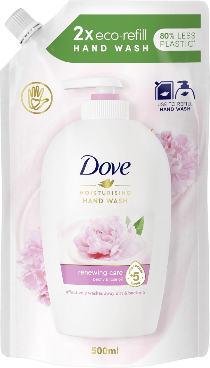 Dove Mydło do Rąk w Płynie o Zapachu Piwonii i Róży Refill 500ml