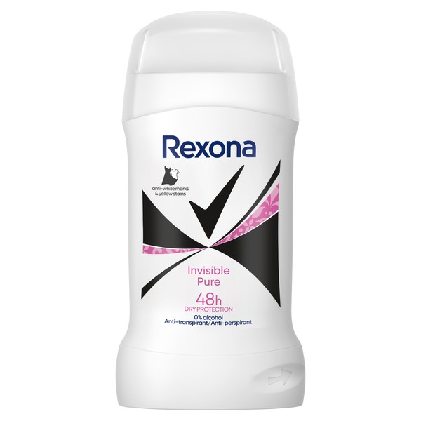 Rexona Antyperspirant w Sztyfcie Invisible Pure 50ml