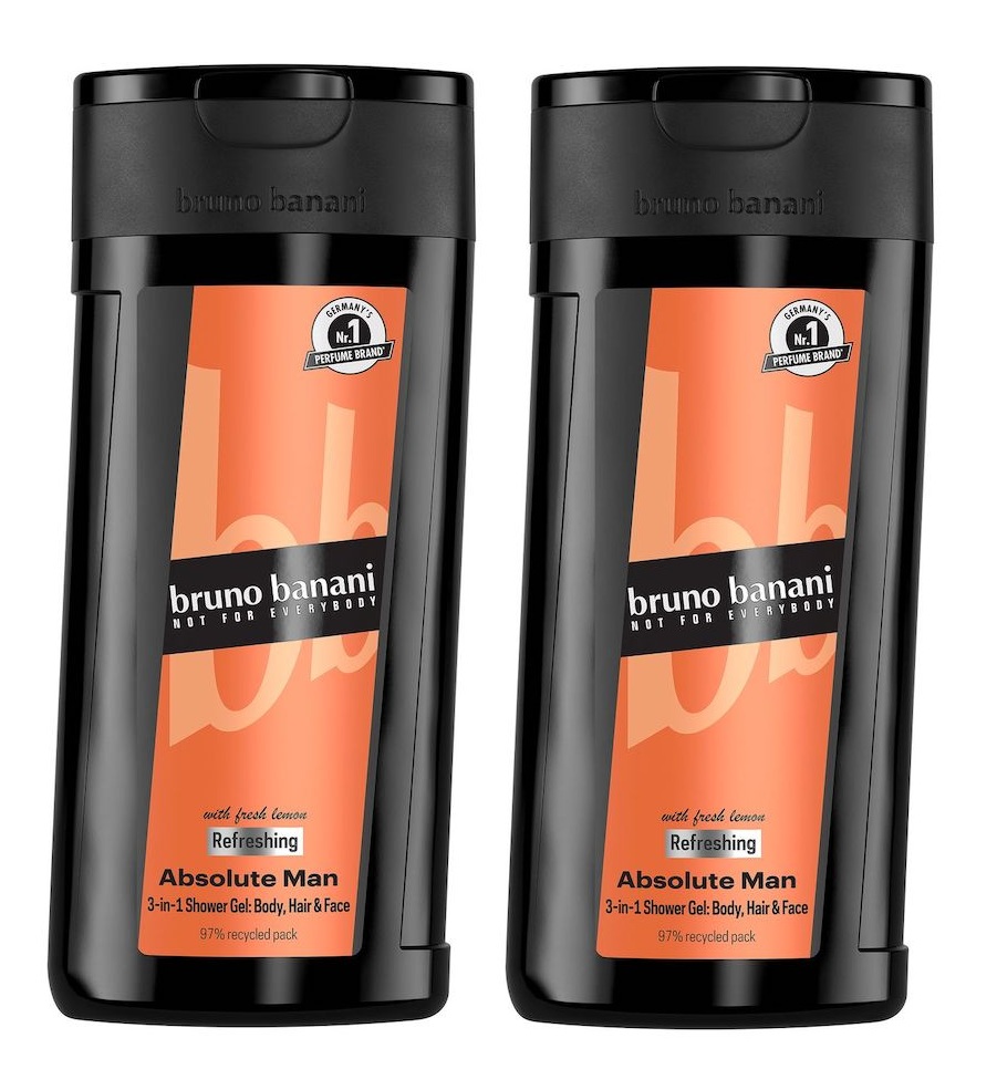 Bruno Banani Absolute Man Żel pod Prysznic dla Mężczyzn 250ml x2 szt