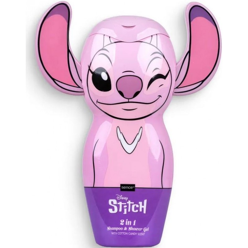 Air-Val Stich Żel do Kąpieli i Szampon dla Dzieci o Zapachu Waty Cukrowej 300ml