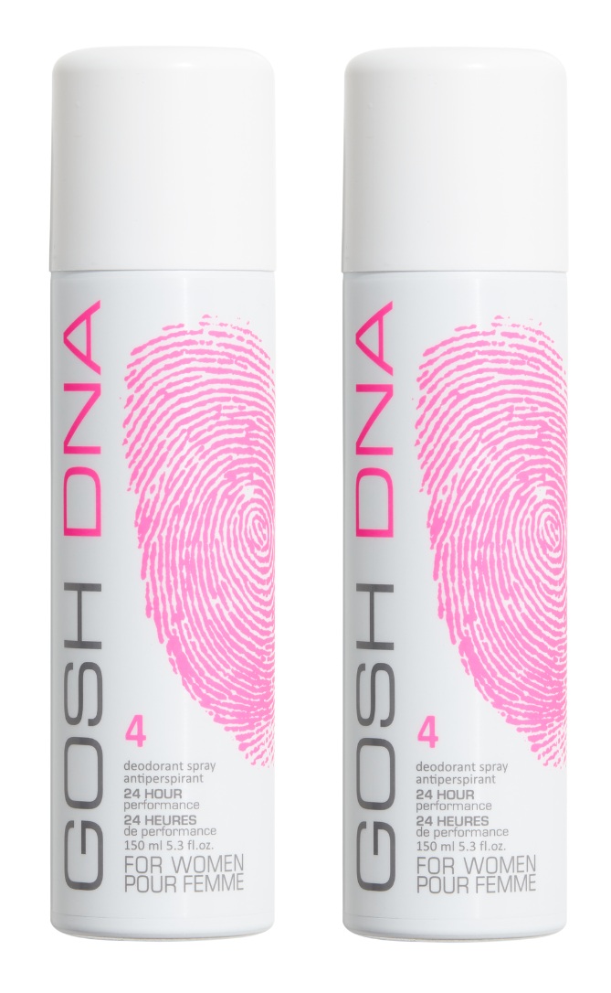 GOSH DNA 4 DLA NIEJ dezodorant w spray-u antyperspirant 150 ml x2 szt