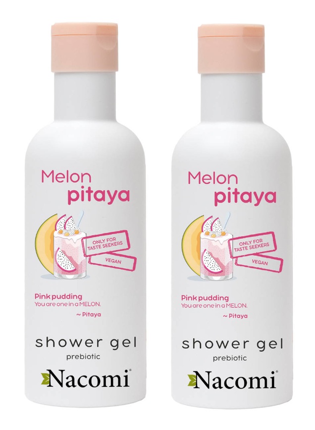 Nacomi Żel pod Prysznic Smoczy Owoc i Melon 300ml x2 szt