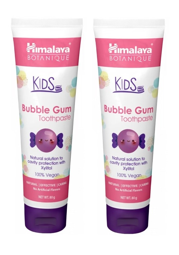 Himalaya Botanique Pasta do Zębów dla Dzieci Bubble Gum 80g x2 szt