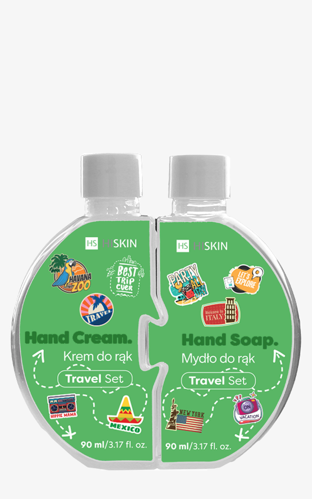 HISKIN Zestaw Puzzle Mydło do Rąk + Krem do Rąk Travel Size