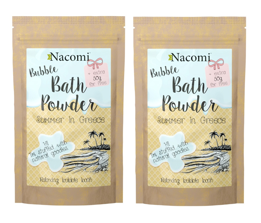 Nacomi Puder do kąpieli Greckie lato 150g x2 szt