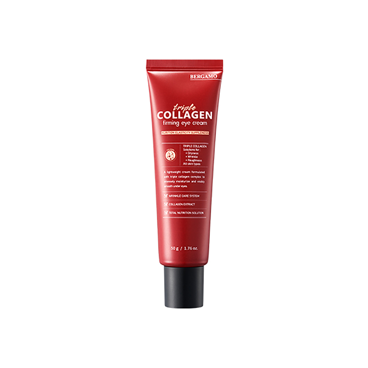 Bergamo Triple Collagen Przeciwstarzeniowy Krem pod Oczy z Potrójnym Kolagenem 50g