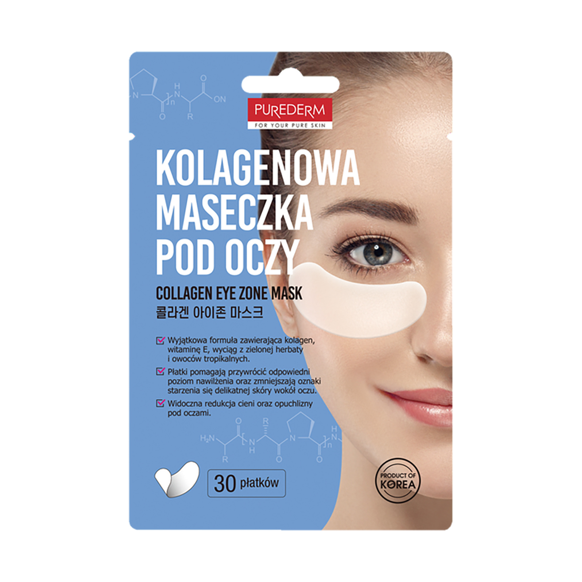 Purederm Kolagenowe Płatki pod Oczy 30 Sztuk