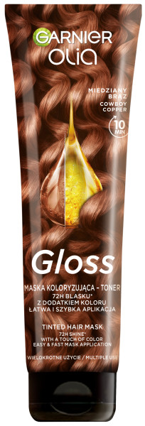 Garnier Olia Gloss Maska Tonująca do Włosów Miedziany Brąz 150ml