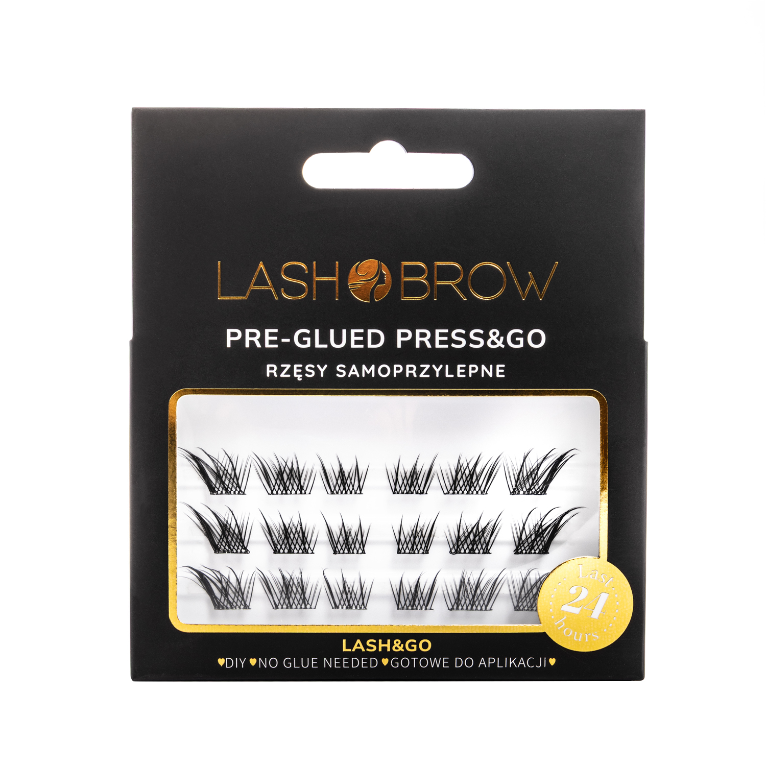 LASH BROW Press & Go Zestaw Kępek Samoprzylepnych Lashy