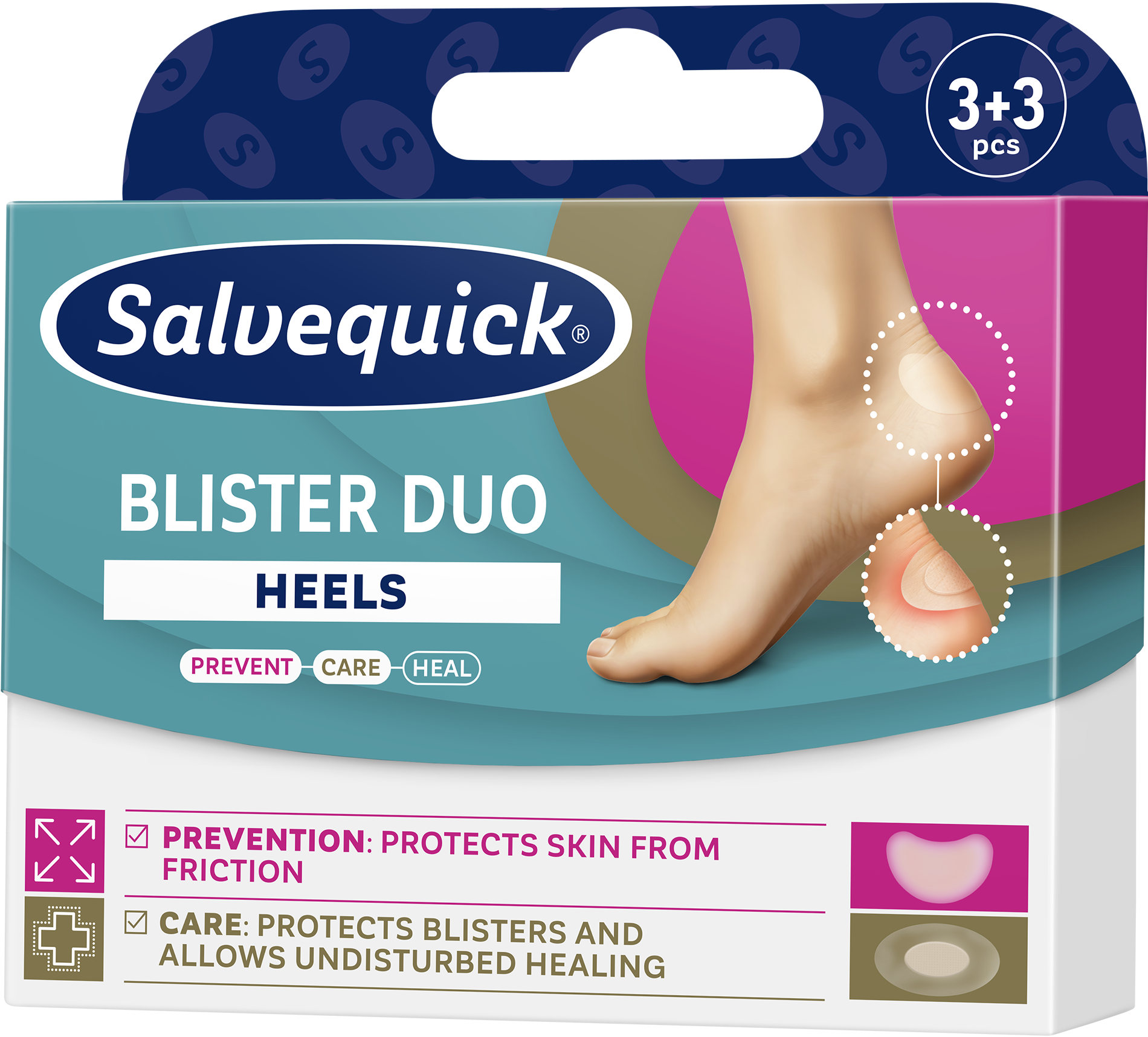 Blister Duo Heels Zapobiegawczo-Ochronne Plastry na Pęcherze
