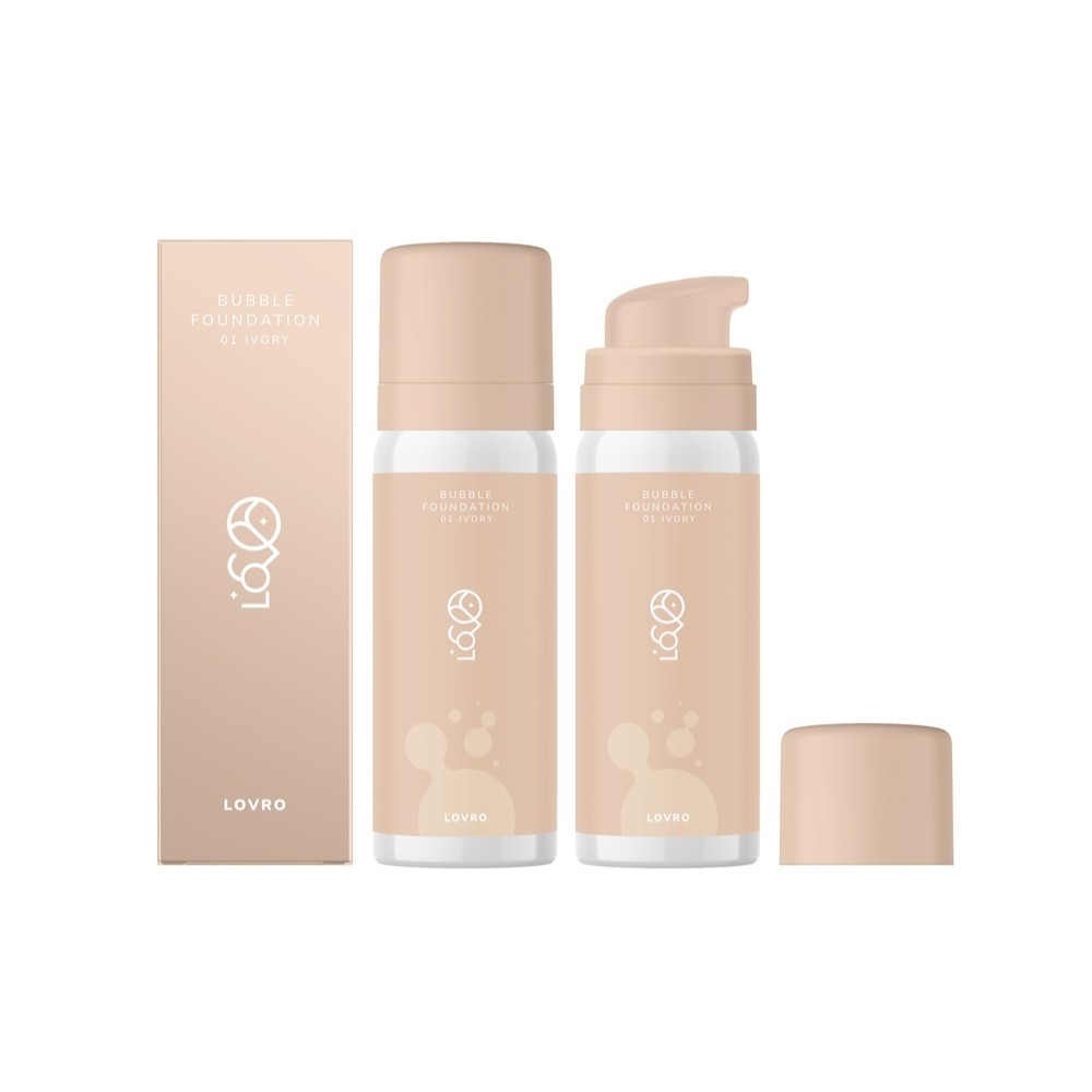 Lovro Bubble Foundation Podkład o Napowietrzonej Rozświetlającej Formule 01 Ivory