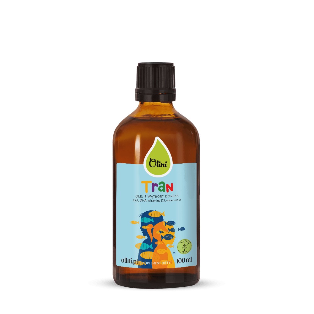 Olini Tran Olej z Wątroby Dorsza dla Dzieci Suplement Diety 100ml