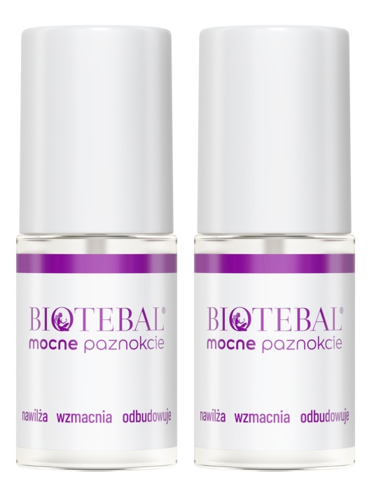 Biotebal Mocne Paznokcie Serum Wzmacniające do Paznokci 6,6ml x2 szt