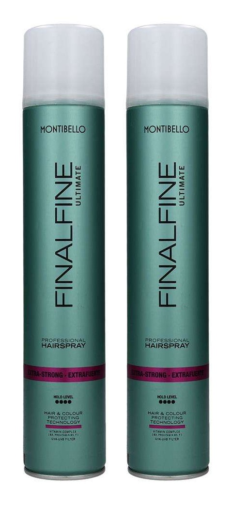 Montibello Finalfine Ultimate Lakier do Włosów Extra Strong 500ml x2 szt