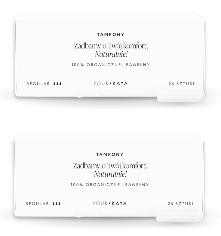 Your Kaya Tampony Organiczne Regular 24 Sztuk x2 szt