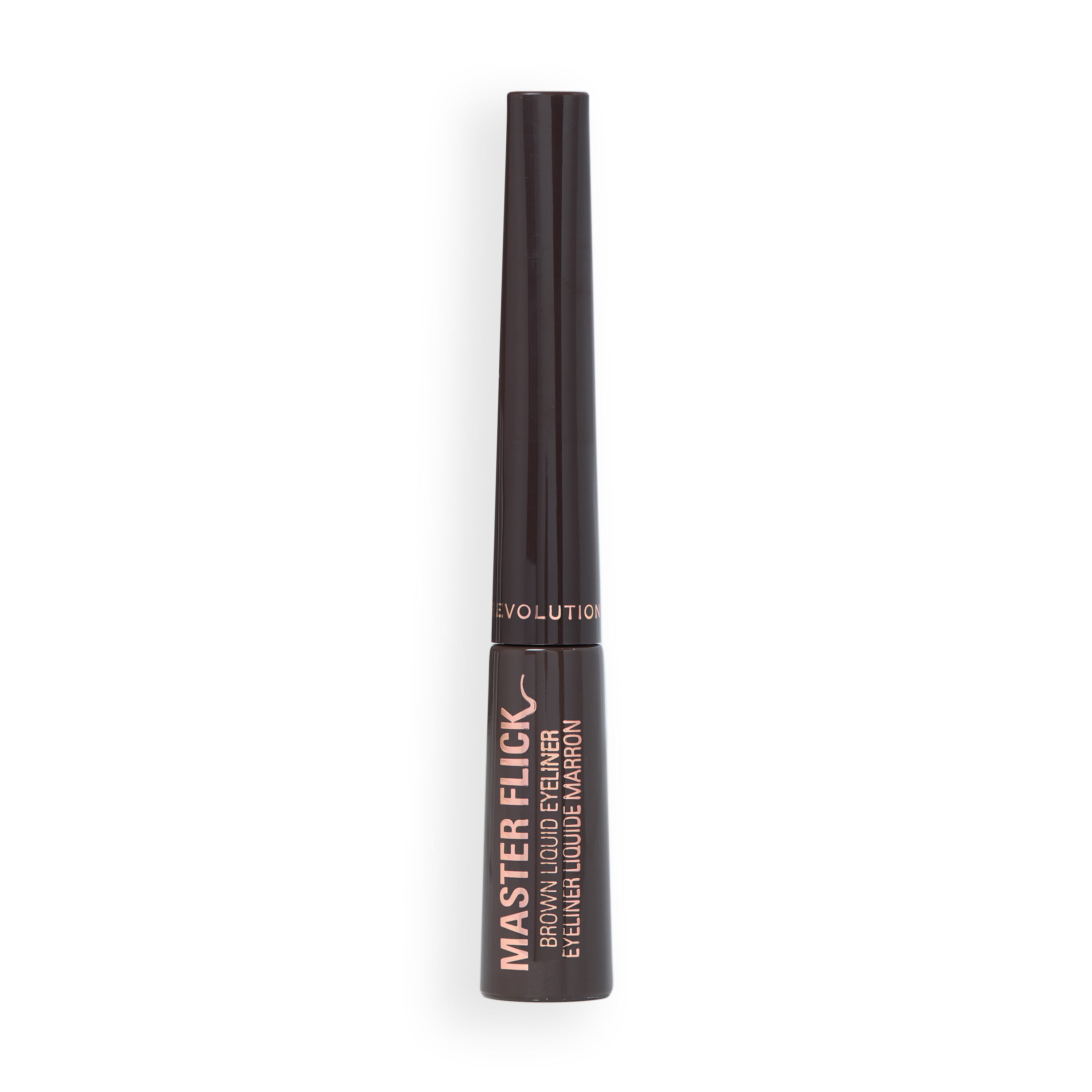 Makeup Revolution Master Flick Dip Eyeliner w Płynie Mocha Brown