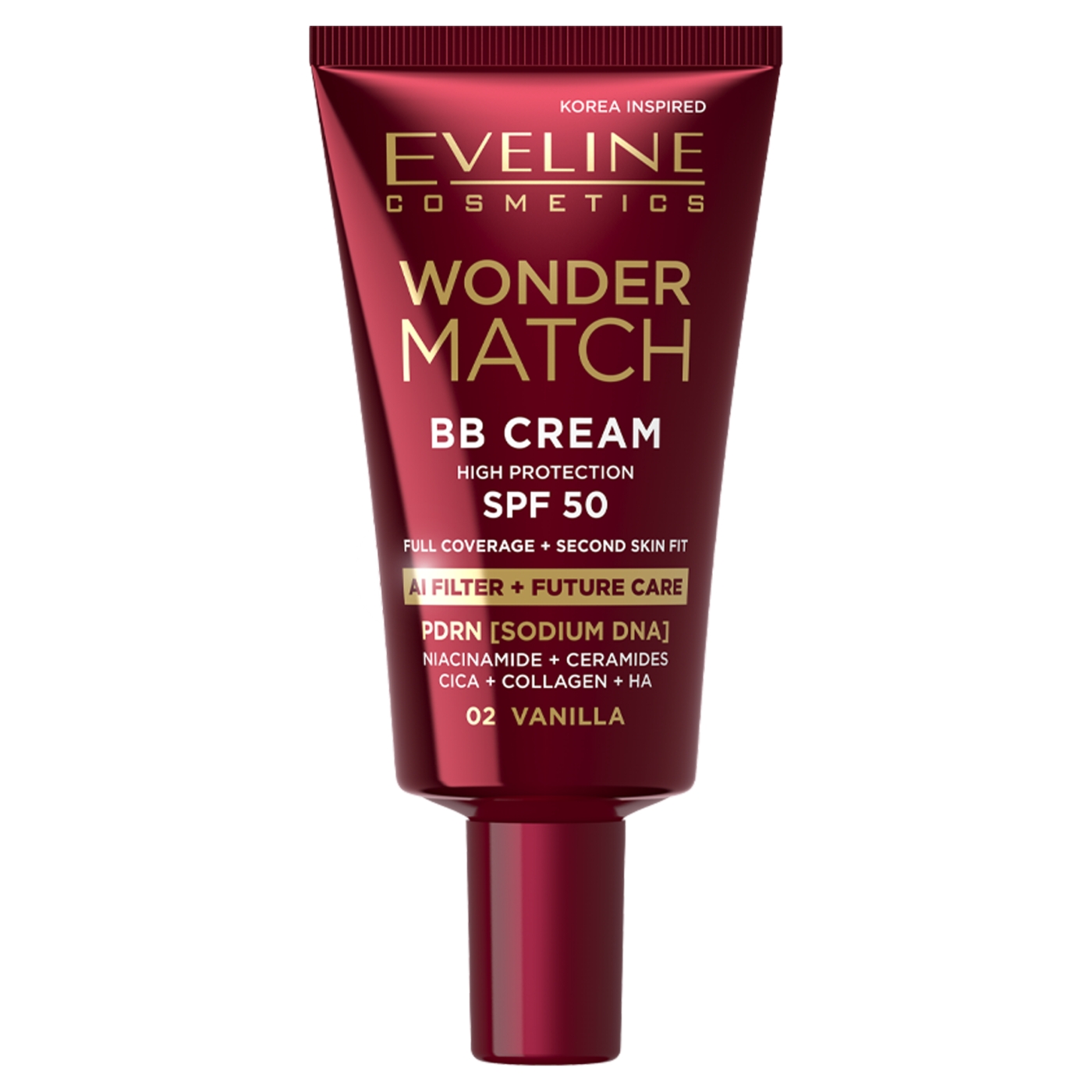 Eveline Wonder Match Krem BB z Filtrem SPF50 02 Vanilla