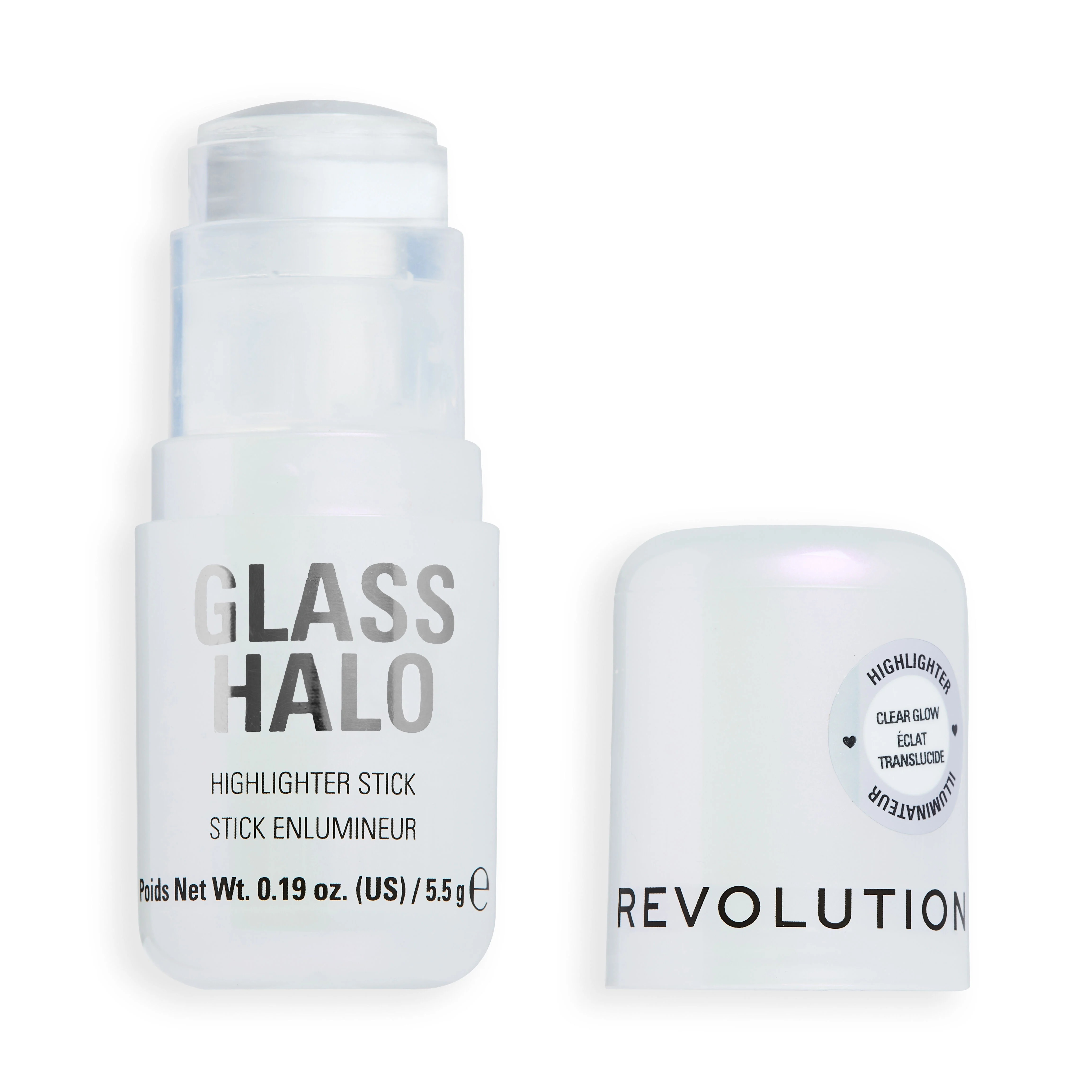 Makeup Revolution Glass Halo Rozświetlacz w Sztyfcie Clear Glow
