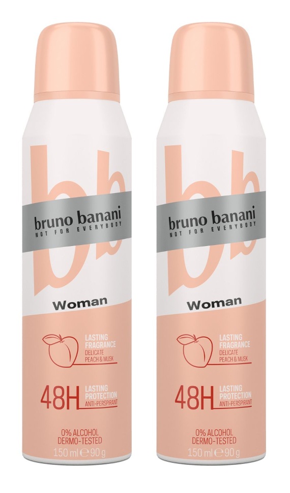 Bruno Banani Woman Antyperspirant dla Kobiet 150ml x2 szt