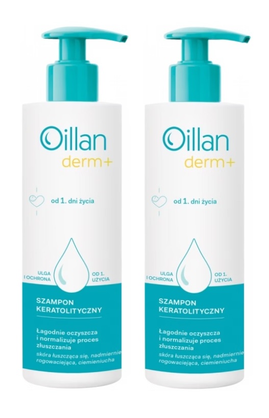 Oillan Derm+ Szampon Keratolityczny 180ml x2 szt