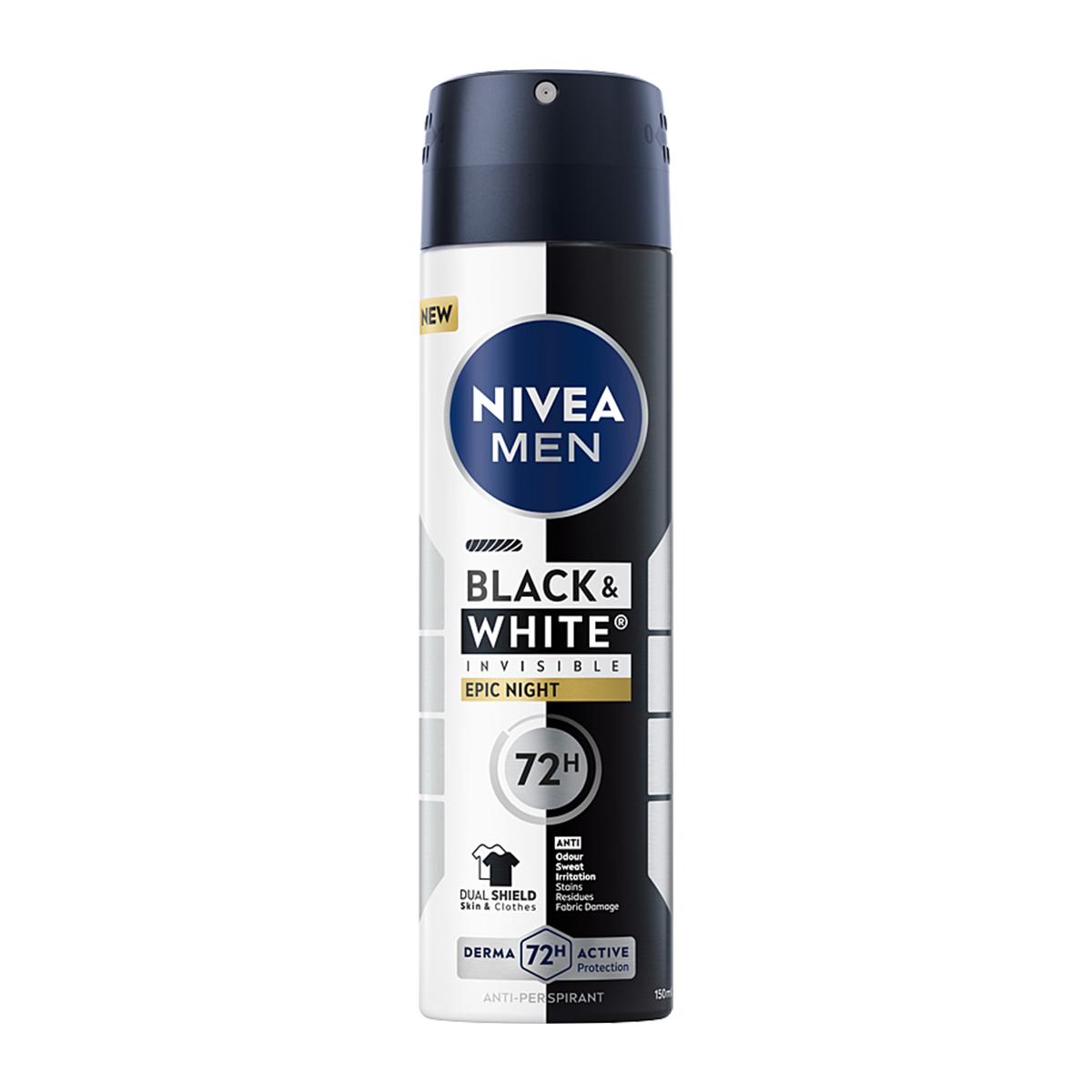NIVEA Men Black&White Invisible Epic Night Antyperspirant w Sprayu 72h 150ml