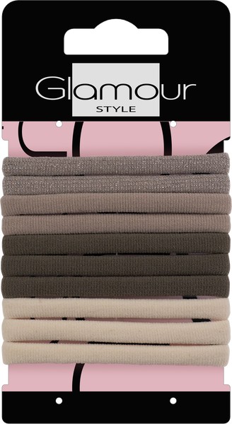 Glamour Zestaw 10 Gumek do Włosów